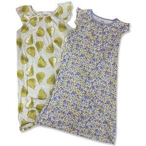 CARTERS Set of Pear and Flower Pajamas Nightgowns